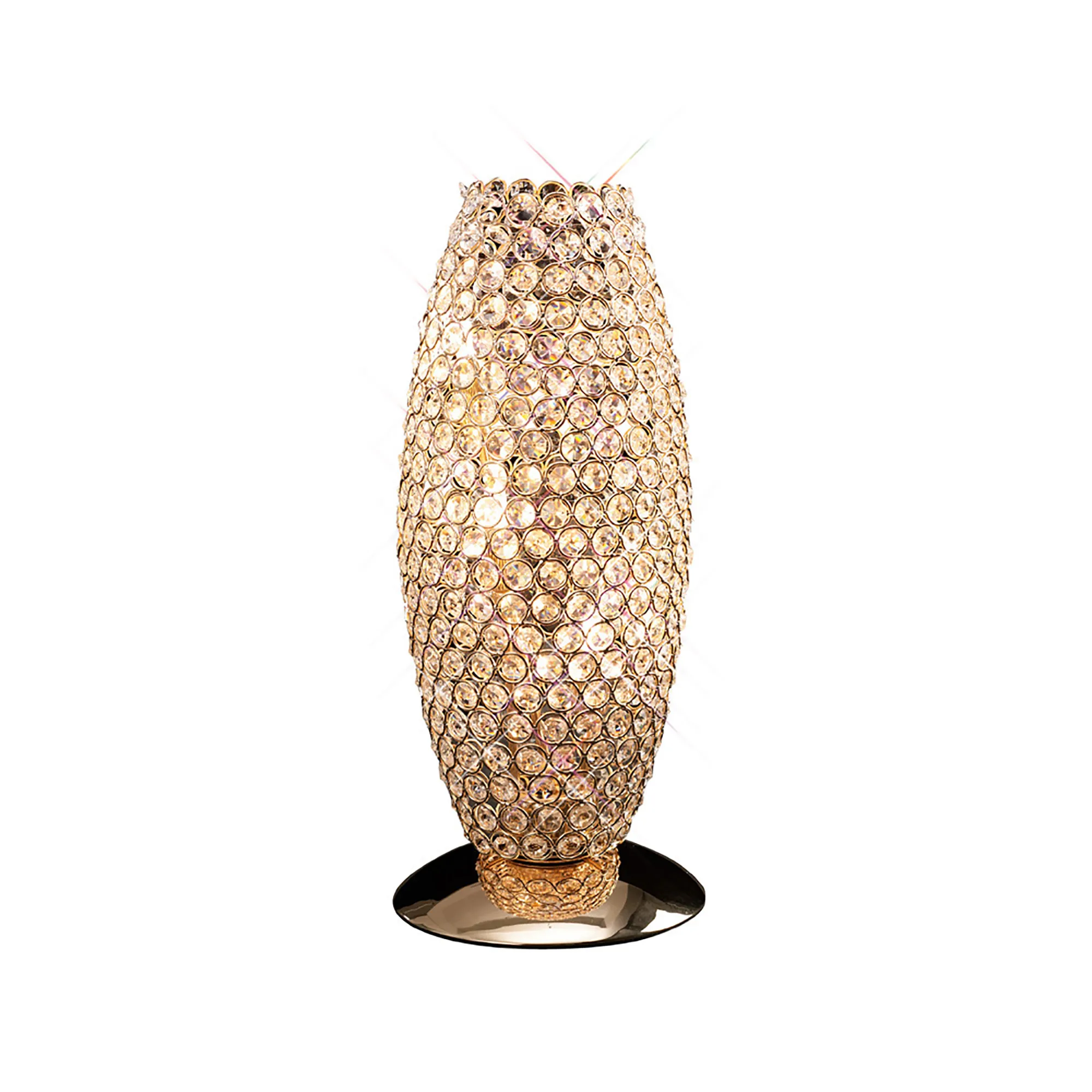 Kos Crystal Table Lamps Diyas Shaded Table Lamps